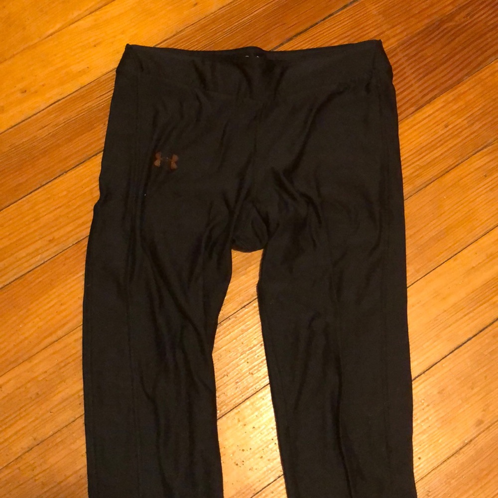 Black under armor compression cold gear tights